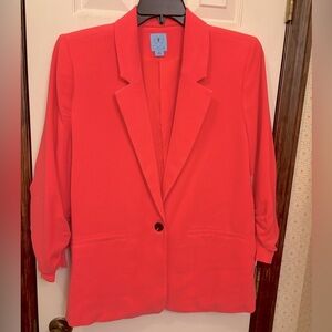 Cece Blazer. Ruched at cuffs. Size XL